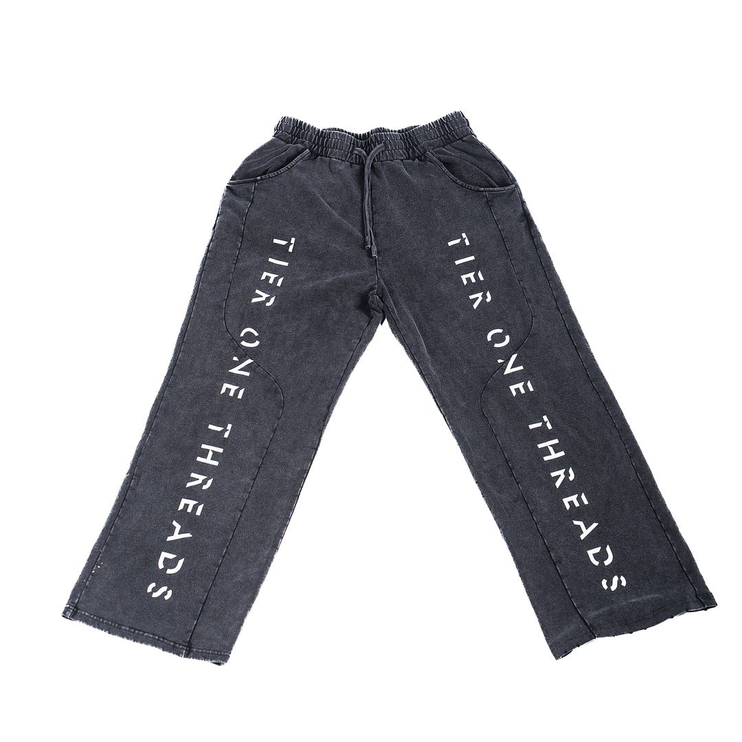 Tier One Threads Open-Cuff Sweats